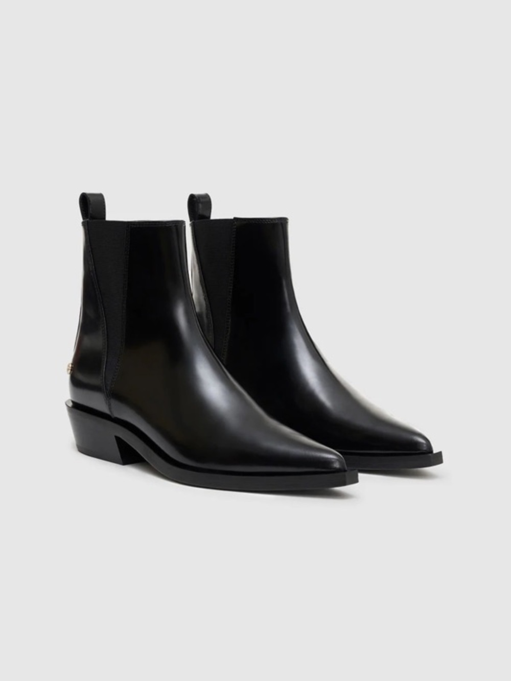 NIB Anine Bing Bekah Flat Boots in High Shine Black 41 $800 - Picture 2 of 5